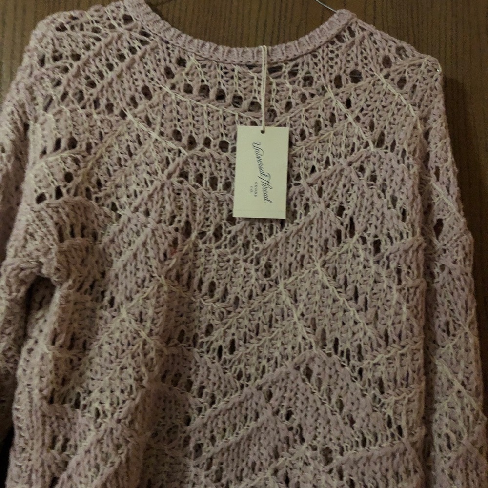Loose weave cotton sweater